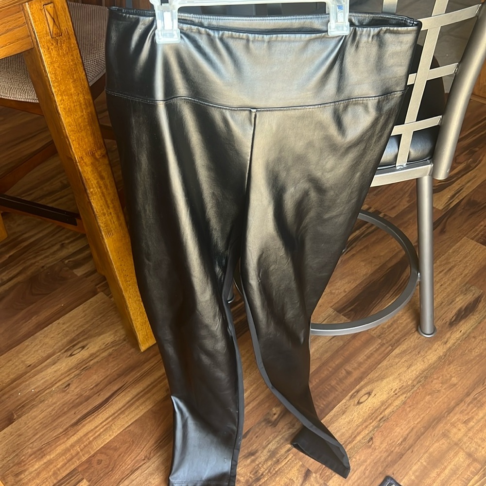 Victoria sport fake leather stretchy back great condition few blemishes frontleg